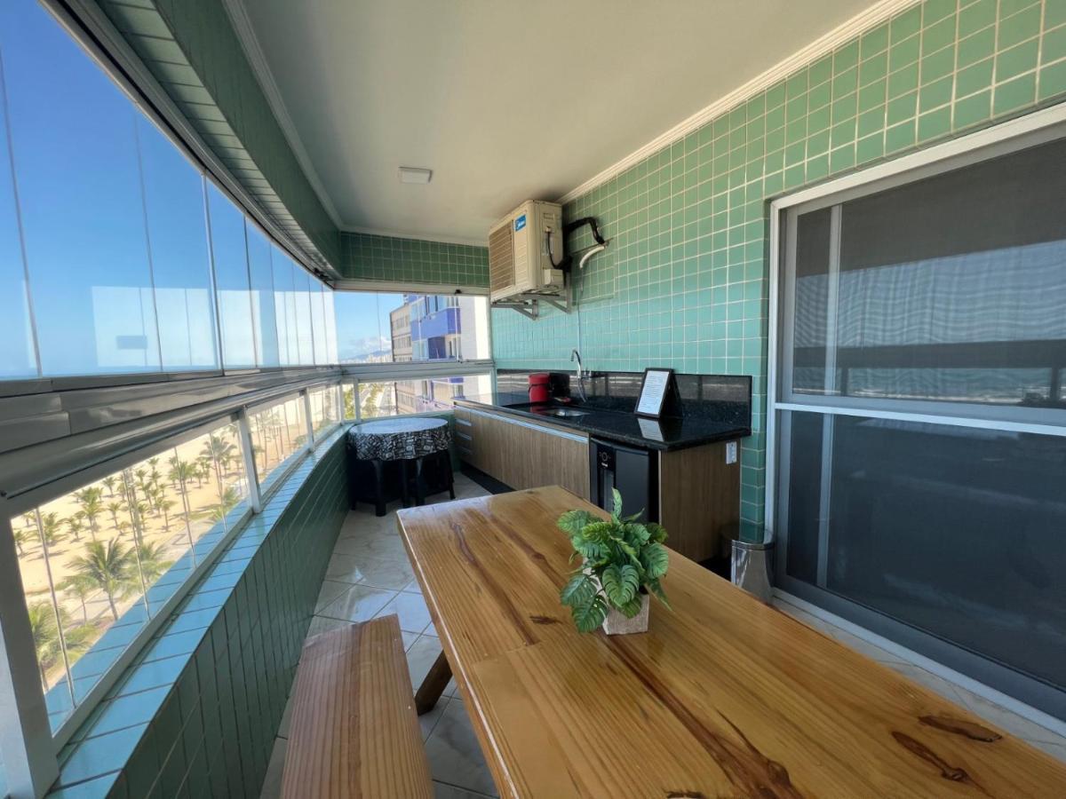פראייה גראנדה Apartamento Guilhermina De Frente Para O Mar מראה חיצוני תמונה
